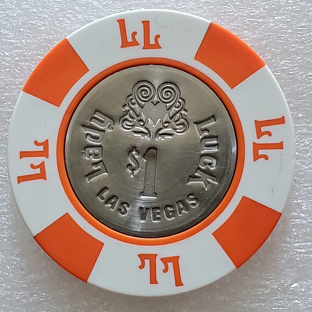 Lady Luck Hotel & Casino $1.00 Casino Chip 1980's